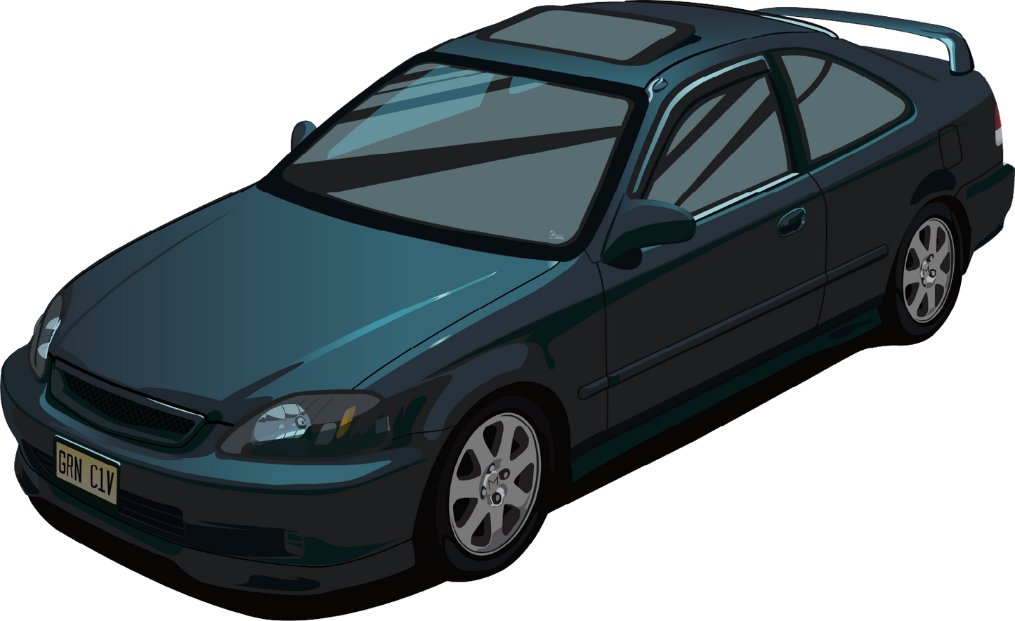 99-00 Honda Civic Sticker