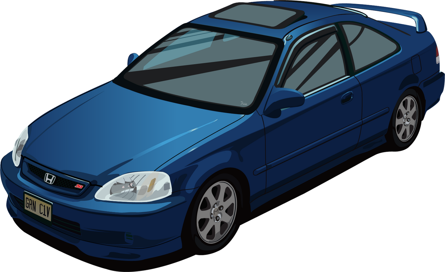 99-00 Honda Civic Si Sticker