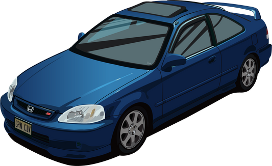 99-00 Honda Civic Si Sticker