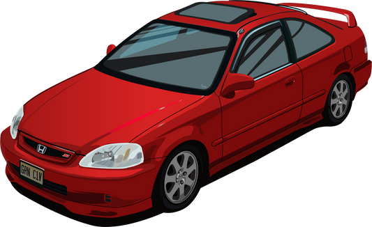 99-00 Honda Civic Si Sticker